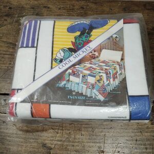 Vintage Chatham Mickey Mouse Blanket Twin Bed NEW Disney 66" x 90" USA *READ